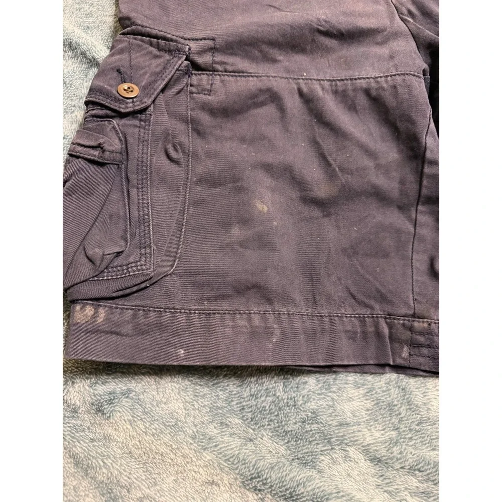 Polo Ralph Lauren Mens Cargo Shorts Size 32 Navy Blue Cotton Twill Utility Hikin